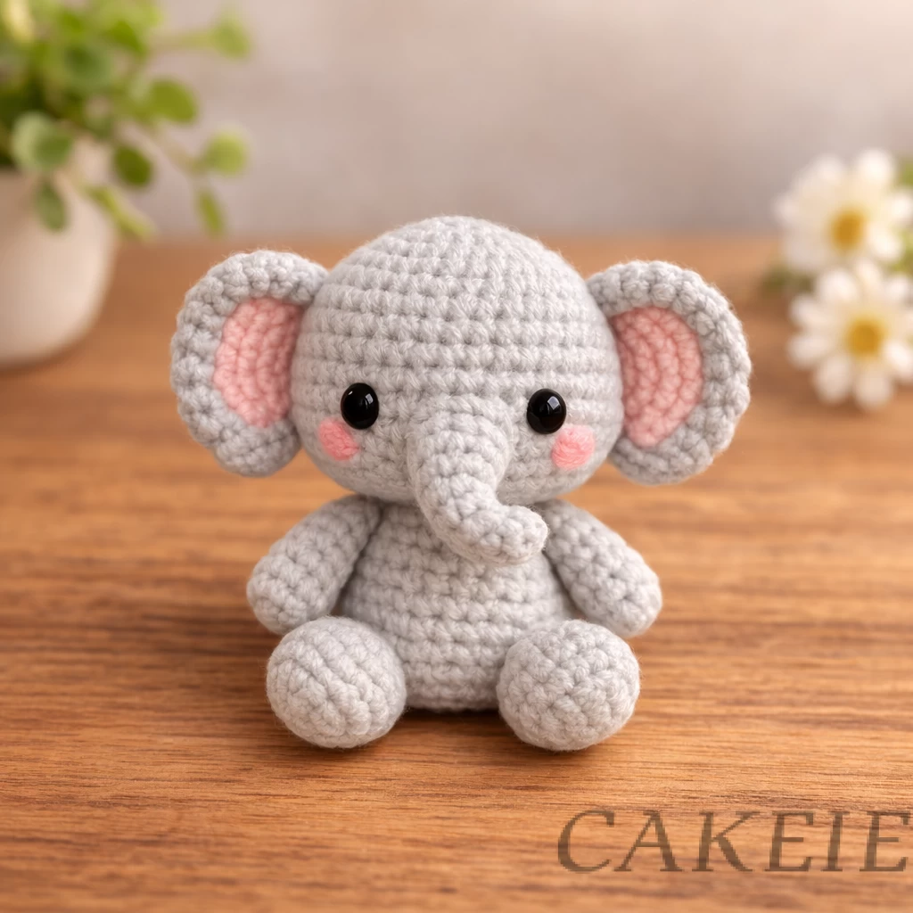 Crochet Tiny Elephant Doll